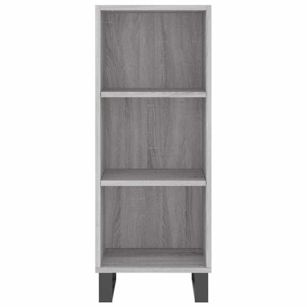 vidaXL Senkki harmaa Sonoma 34,5x32,5x90 cm tekninen puu