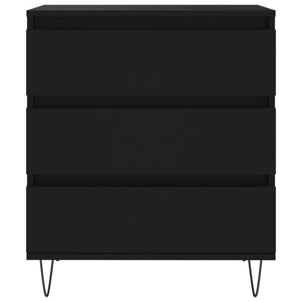 vidaXL Senkki musta 60x35x70 cm tekninen puu