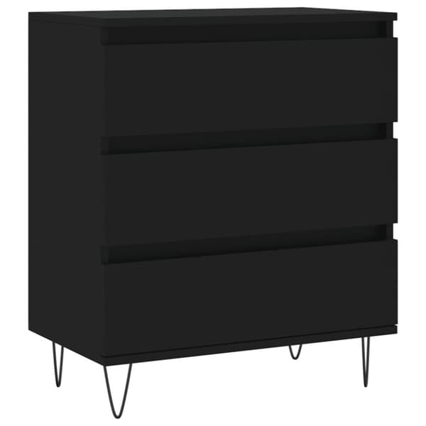 vidaXL Senkki musta 60x35x70 cm tekninen puu