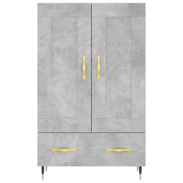 vidaXL skab 69,5x31x115 cm konstrueret træ betongrå