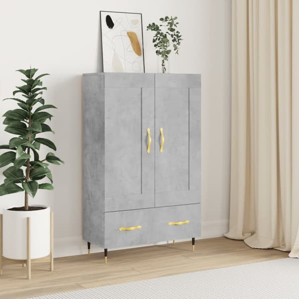 vidaXL skab 69,5x31x115 cm konstrueret træ betongrå