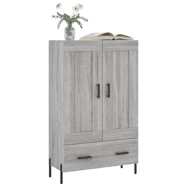 vidaXL skab 69,5x31x115 cm konstrueret træ grå sonoma-eg