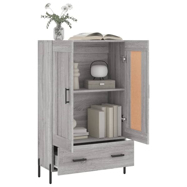 vidaXL skab 69,5x31x115 cm konstrueret træ grå sonoma-eg