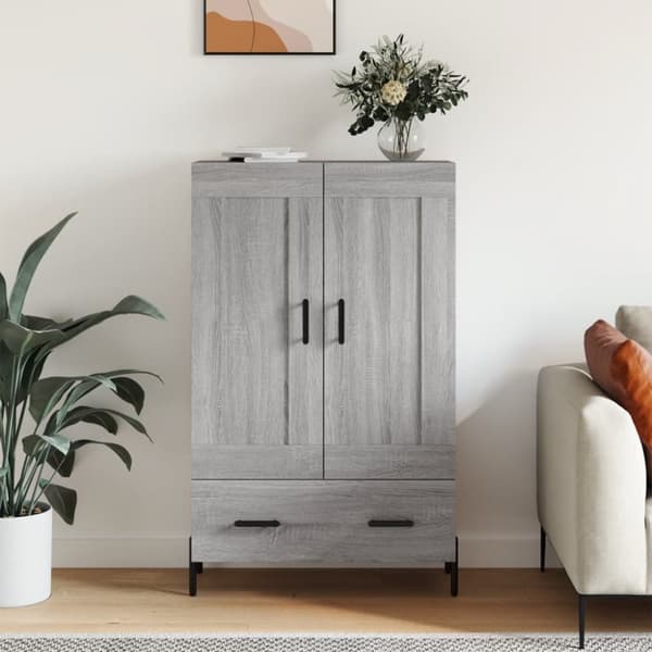 vidaXL skab 69,5x31x115 cm konstrueret træ grå sonoma-eg