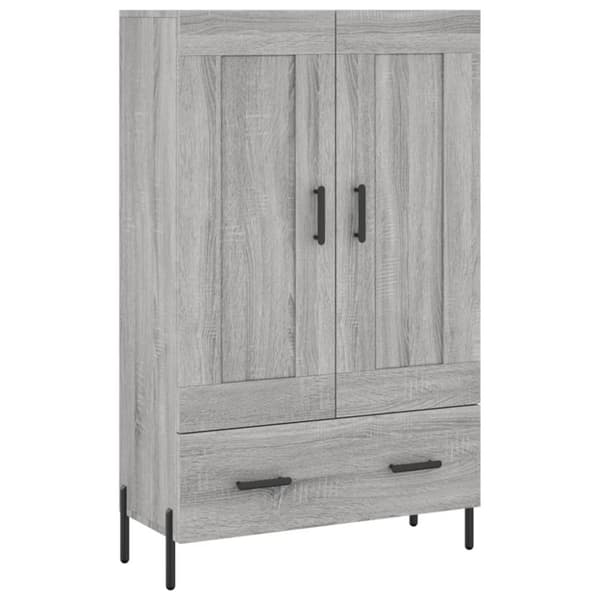 vidaXL skab 69,5x31x115 cm konstrueret træ grå sonoma-eg