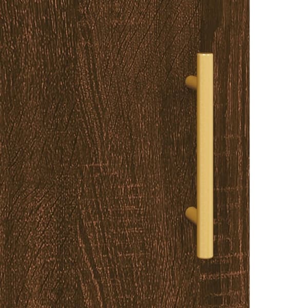 vidaXL Highboard brun eik 69,5x31x115 cm konstruert tre
