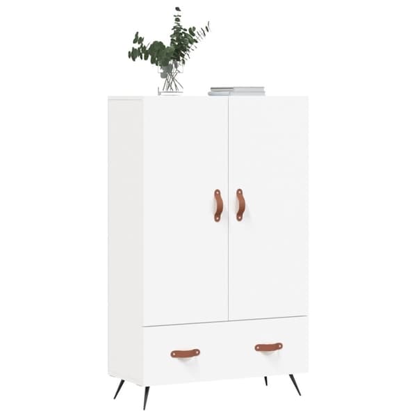 vidaXL skab 69,5x31x115 cm konstrueret træ hvid