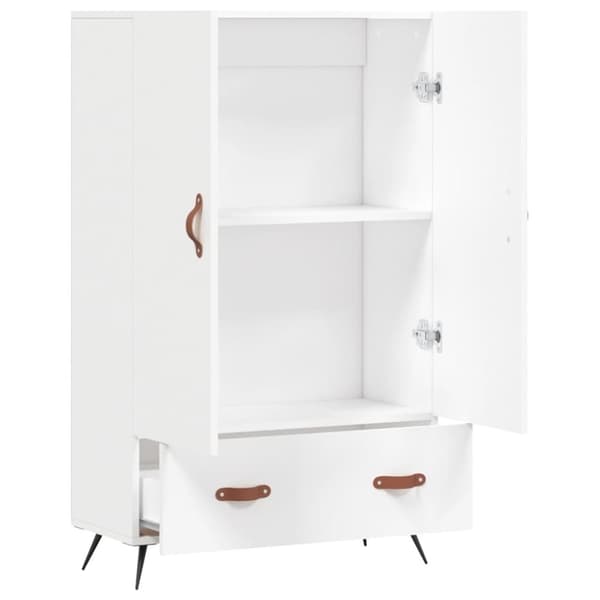 vidaXL skab 69,5x31x115 cm konstrueret træ hvid