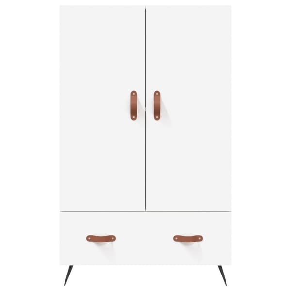 vidaXL skab 69,5x31x115 cm konstrueret træ hvid