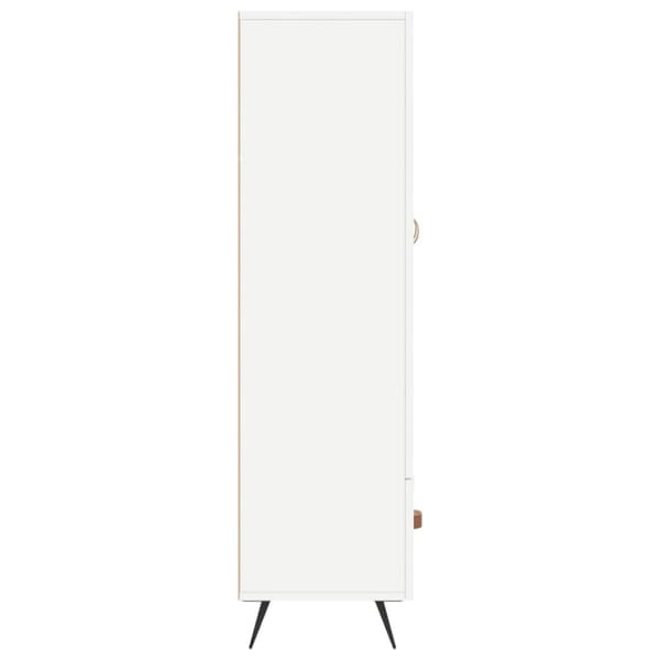 vidaXL skab 69,5x31x115 cm konstrueret træ hvid