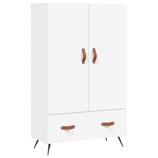 vidaXL skab 69,5x31x115 cm konstrueret træ hvid