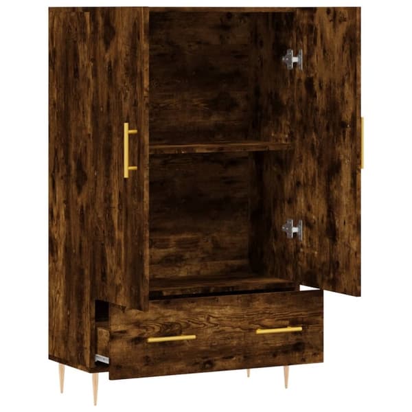 vidaXL skab 69,5x31x115 cm konstrueret træ røget sonoma-eg