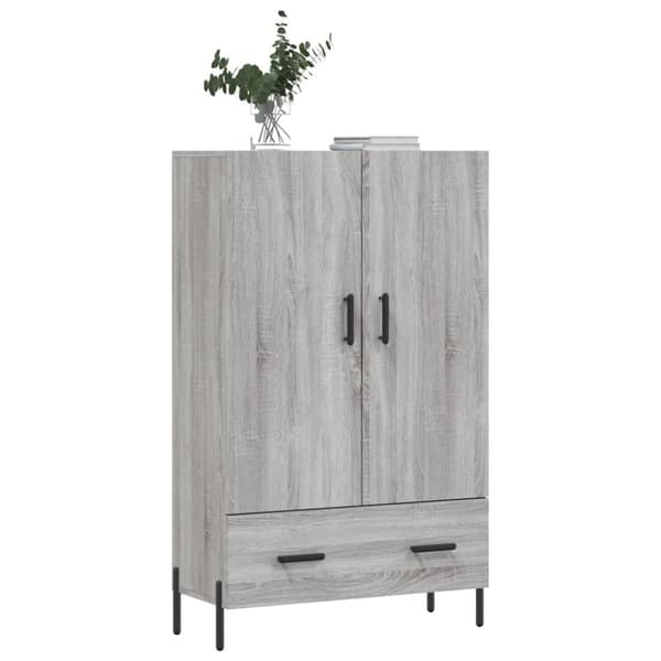 vidaXL Highboard grå sonoma 69,5x31x115 cm konstruert tre