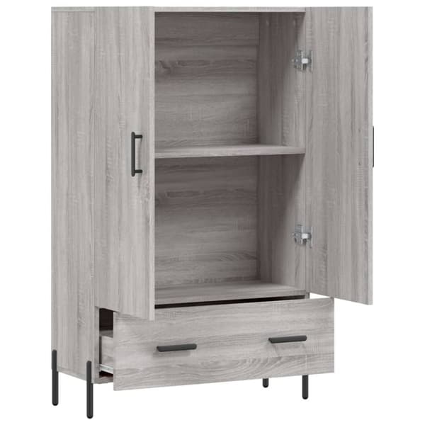 vidaXL Highboard grå sonoma 69,5x31x115 cm konstruert tre