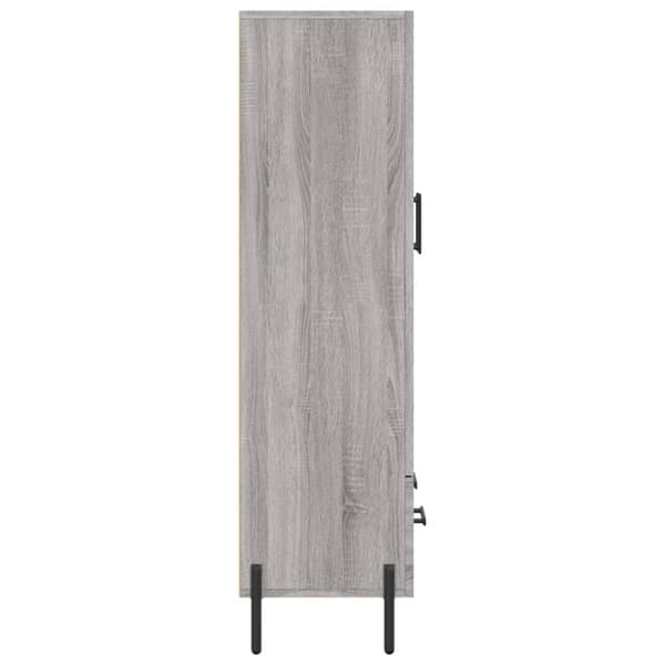 vidaXL Highboard grå sonoma 69,5x31x115 cm konstruert tre