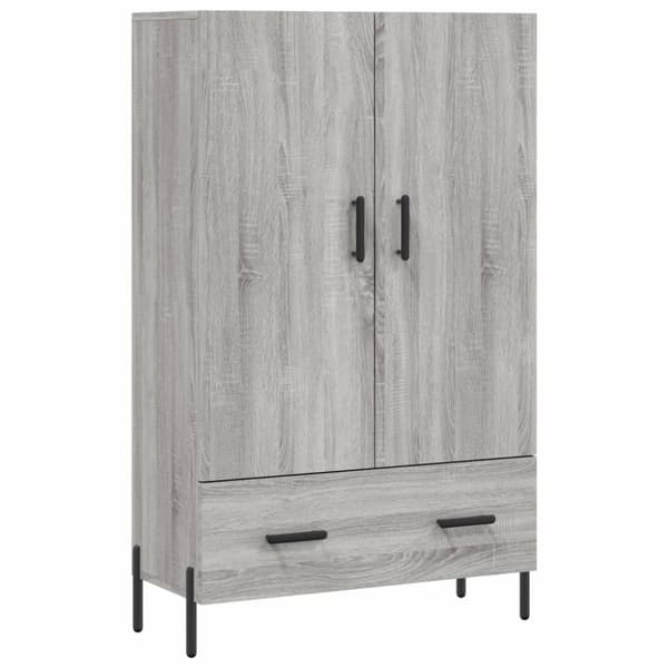 vidaXL Highboard grå sonoma 69,5x31x115 cm konstruert tre