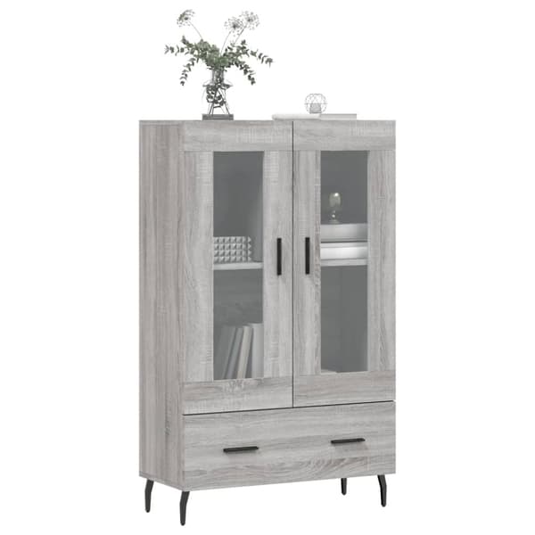 vidaXL skab 69,5x31x115 cm konstrueret træ grå sonoma-eg