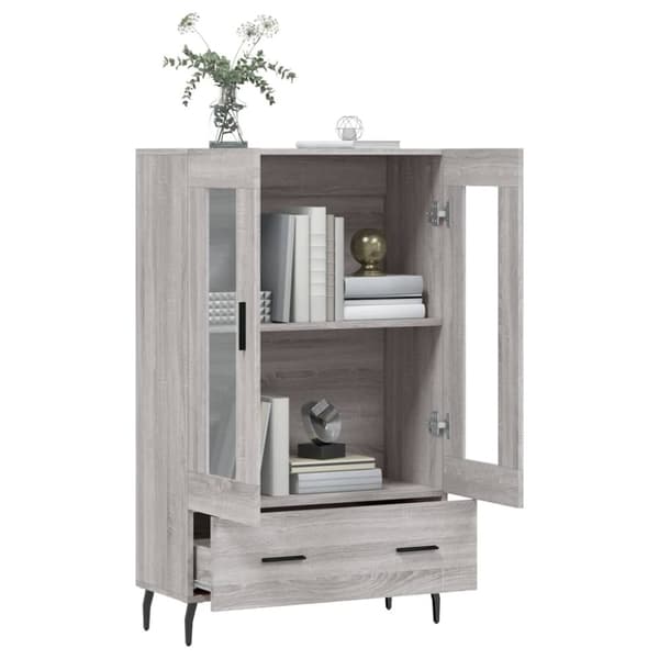 vidaXL skab 69,5x31x115 cm konstrueret træ grå sonoma-eg