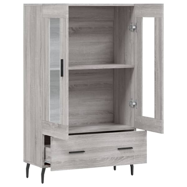 vidaXL skab 69,5x31x115 cm konstrueret træ grå sonoma-eg