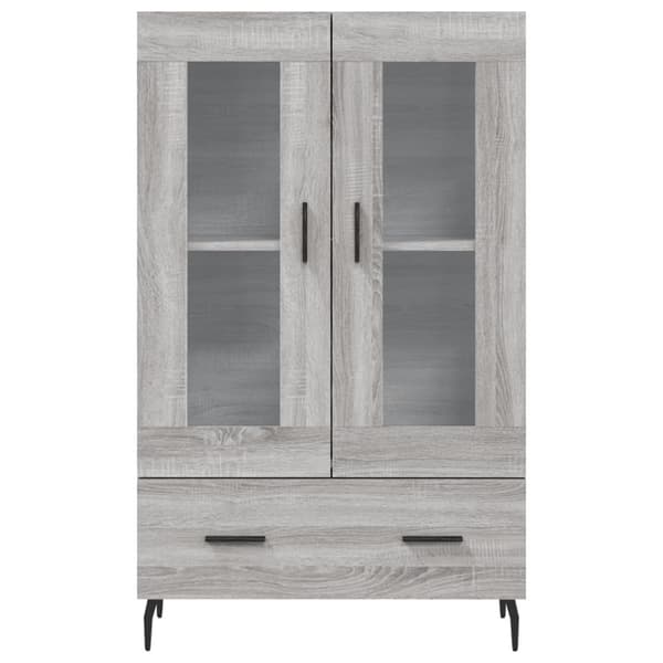 vidaXL skab 69,5x31x115 cm konstrueret træ grå sonoma-eg