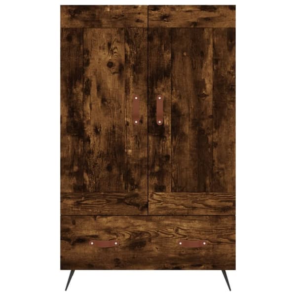 vidaXL Highboard røkt eik 69,5x31x115 cm konstruert tre