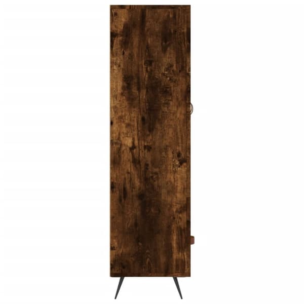 vidaXL Highboard røkt eik 69,5x31x115 cm konstruert tre