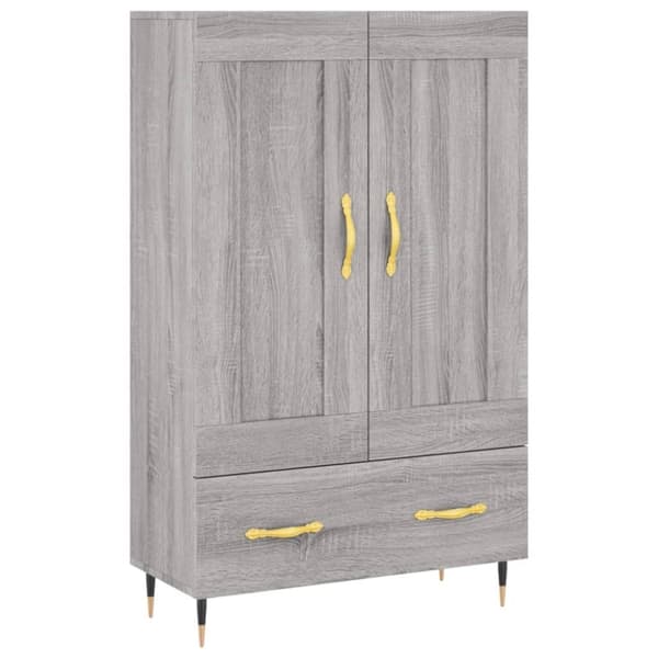 vidaXL Highboard grå sonoma 69,5x31x115 cm konstruert tre