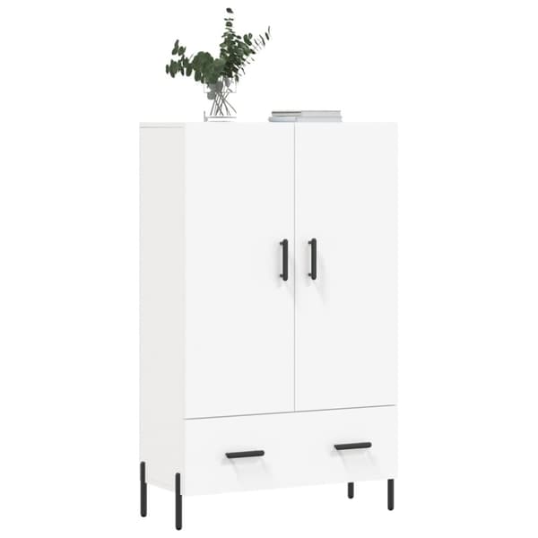 vidaXL Highboard hvit 69,5x31x115 cm konstruert tre