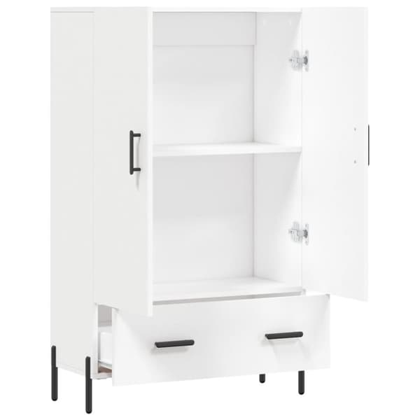 vidaXL skab 69,5x31x115 cm konstrueret træ hvid