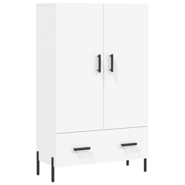 vidaXL skab 69,5x31x115 cm konstrueret træ hvid