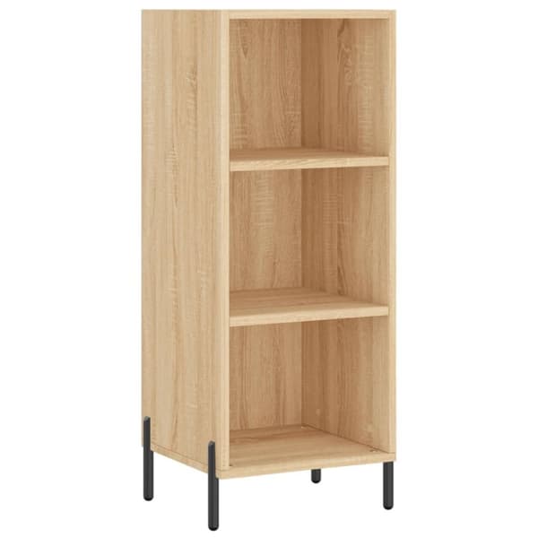 vidaXL skænk 34,5x32,5x90 cm konstrueret træ sonoma-eg