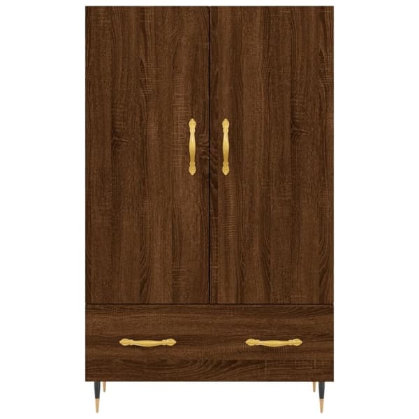vidaXL Highboard brun eik 69,5x31x115 cm konstruert tre