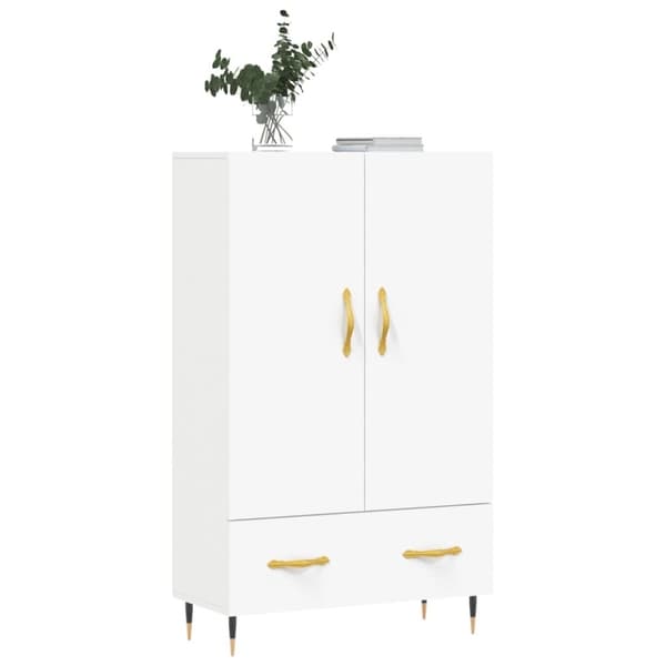 vidaXL skab 69,5x31x115 cm konstrueret træ hvid