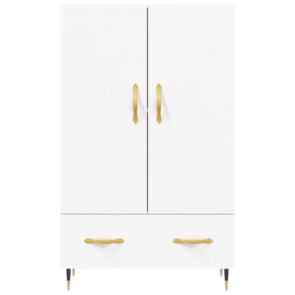 vidaXL skab 69,5x31x115 cm konstrueret træ hvid
