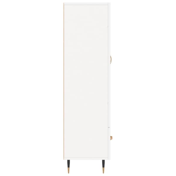 vidaXL skab 69,5x31x115 cm konstrueret træ hvid