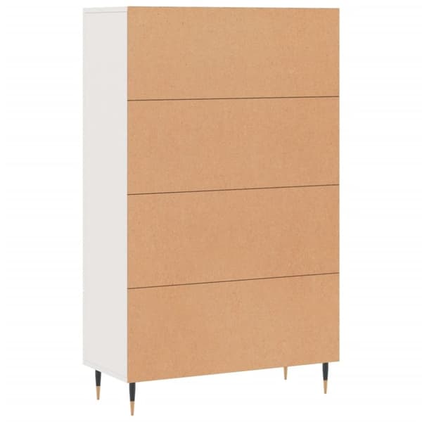 vidaXL skab 69,5x31x115 cm konstrueret træ hvid
