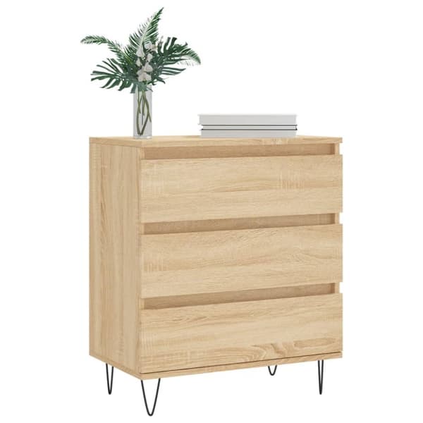 vidaXL Senkki Sonoma tammi 60x35x70 cm tekninen puu