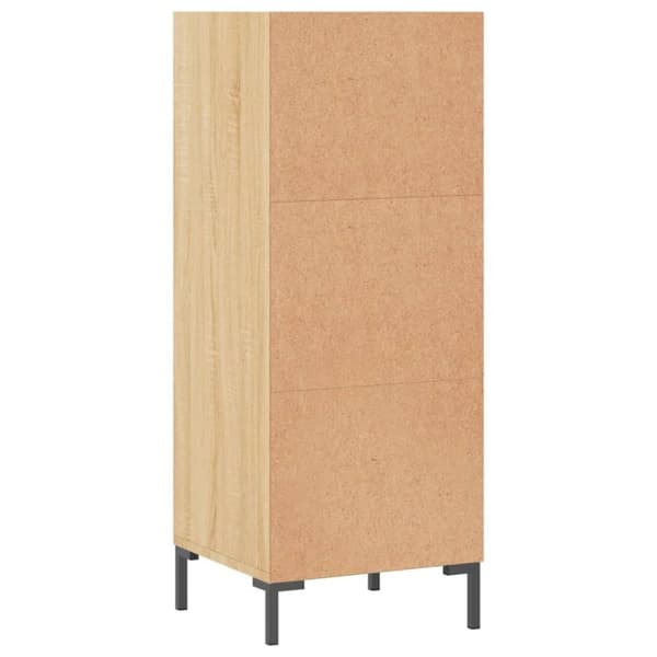 vidaXL skænk 34,5x32,5x90 cm konstrueret træ sonoma-eg