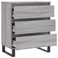 Pikkukuva 6 / 11: vidaXL Senkki harmaa Sonoma 60x35x70 cm tekninen puu