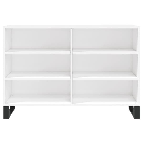 vidaXL Skjenk hvit 103,5x35x70 cm konstruert tre