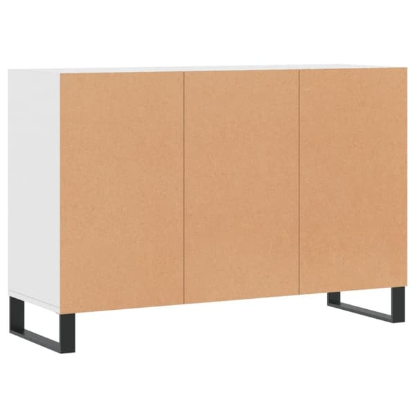 vidaXL Skjenk hvit 103,5x35x70 cm konstruert tre