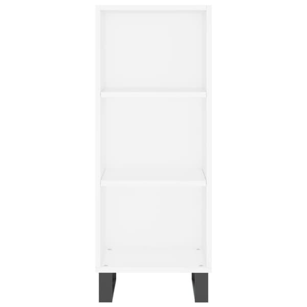 vidaXL skænk 34,5x32,5x90 cm konstrueret træ hvid