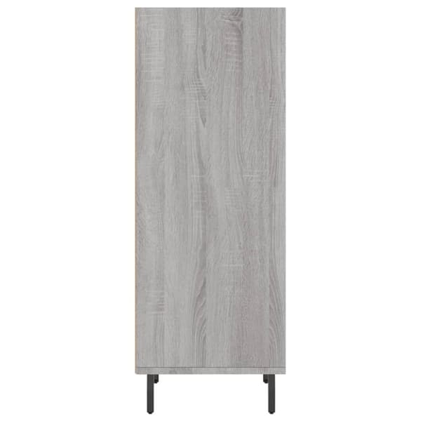 vidaXL Skänk grå sonoma 34,5x32,5x90 cm konstruerat trä