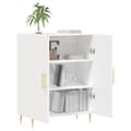 Miniatyrbilde 4 av 11: vidaXL Skjenk hvit 69,5x34x90 cm konstruert tre