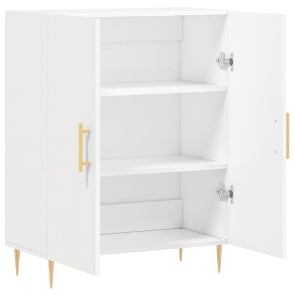 vidaXL skænk 69,5x34x90 cm konstrueret træ hvid
