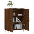 Miniatyrbilde 3 av 11: vidaXL Skjenk brun eik 69,5x34x90 cm konstruert tre
