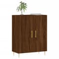 Miniatyrbilde 2 av 11: vidaXL Skjenk brun eik 69,5x34x90 cm konstruert tre