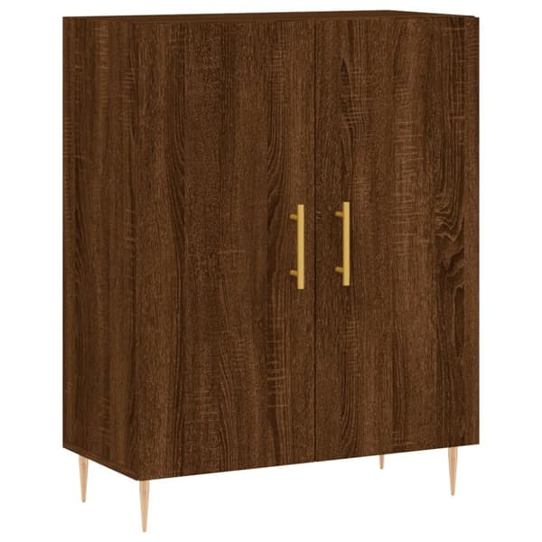 vidaXL Skjenk brun eik 69,5x34x90 cm konstruert tre