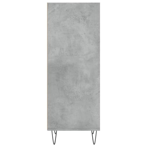 vidaXL Skänk betonggrå 34,5x32,5x90 cm konstruerat trä