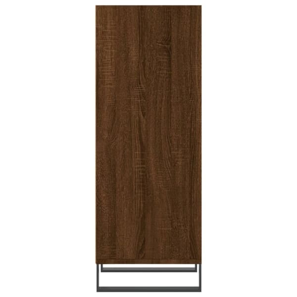 vidaXL skænk 34,5x32,5x90 cm konstrueret træ brun egetræsfarve